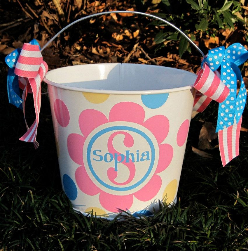 Easter Bucket Ideas
 Personalized Easter Bucket assorted colors 5 QT $22 00