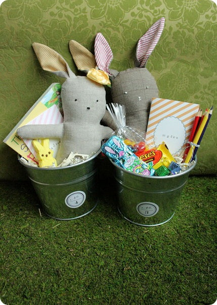 Easter Bucket Ideas
 easter buckets and the april winner