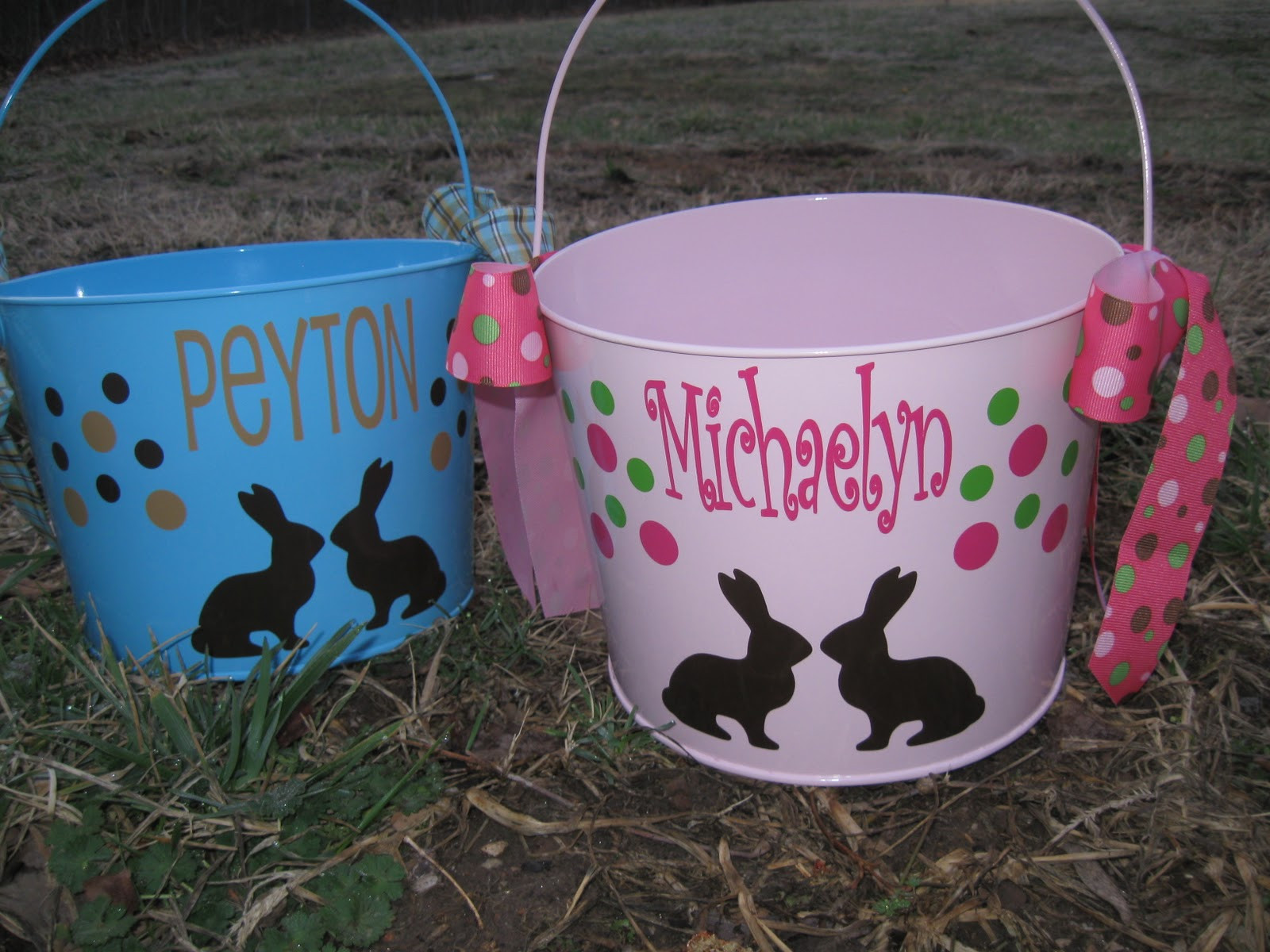 Easter Bucket Ideas
 De La Design Personalized Easter Buckets are here