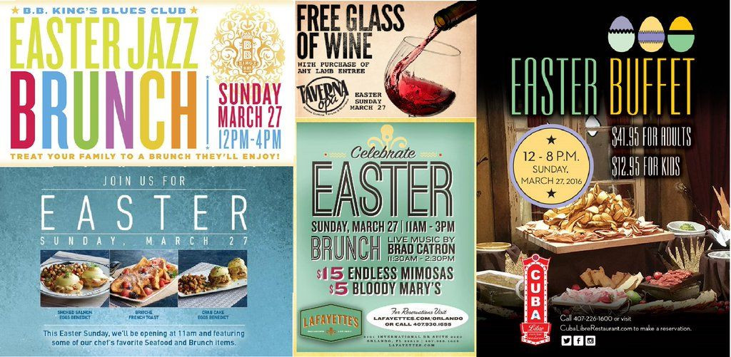 Easter Dinner Orlando
 Easter Brunch specials at Pointe Orlando GetToThePointe