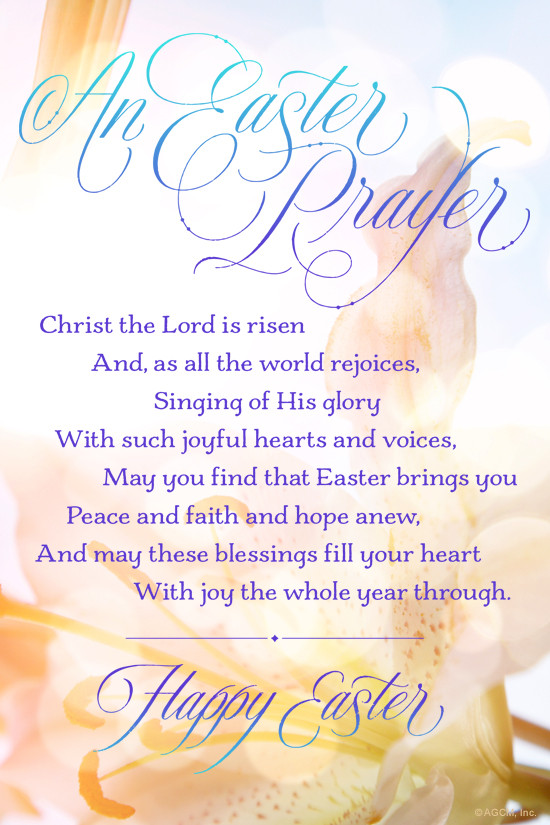 Easter Dinner Prayers
 "An Easter Prayer" Easter eCard