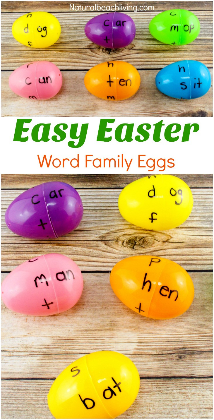 Easter Games And Activities
 Easter Egg Word Family Activities Kindergarten Children