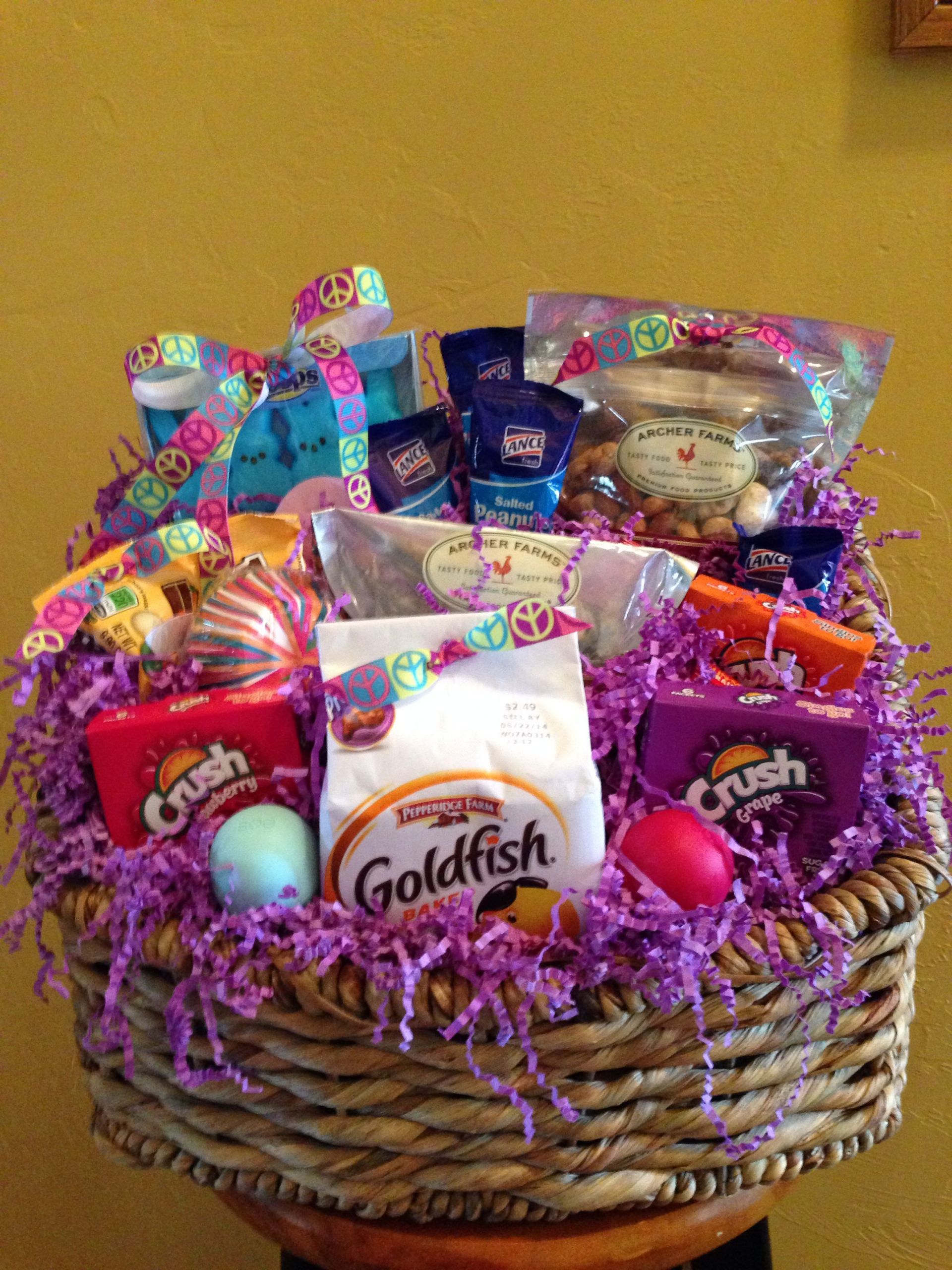 Easter Ideas For Girls
 Easter basket for my college girl