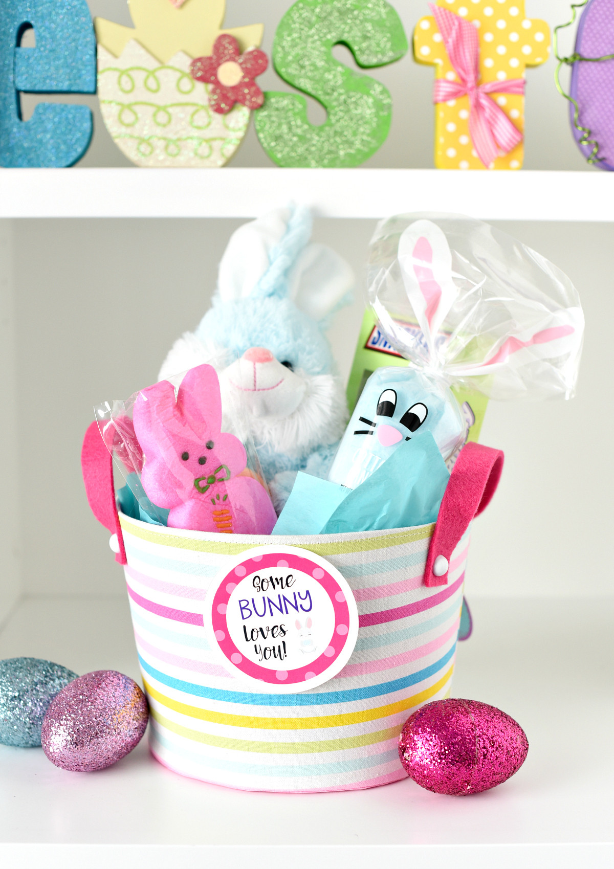 Easter Ideas For Girls
 Bunny Easter Basket Some Bunny Loves You – Fun Squared