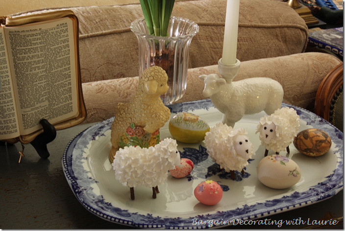 Easter Lamb Decorations
 BARGAIN DECORATING WITH LAURIE EASTER AT OUR HOUSE