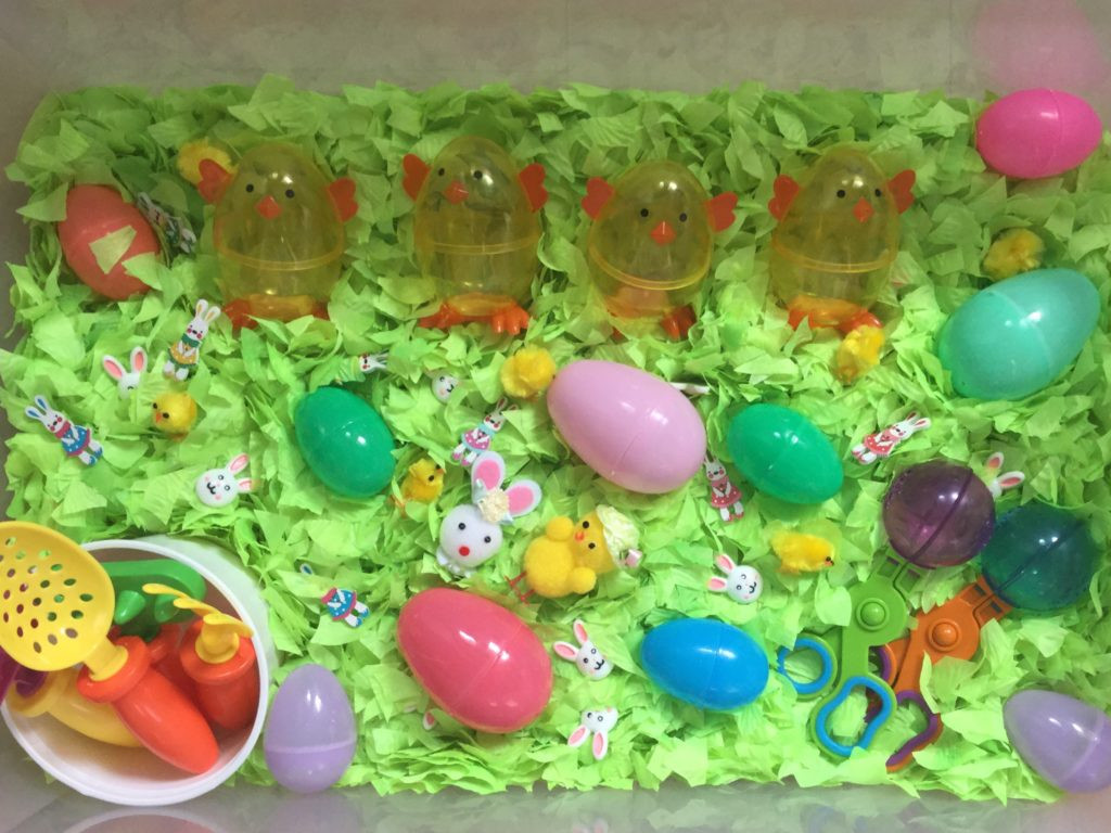 Easter Play Ideas
 Easter sensory box Special Needs and Sensory play Ideas