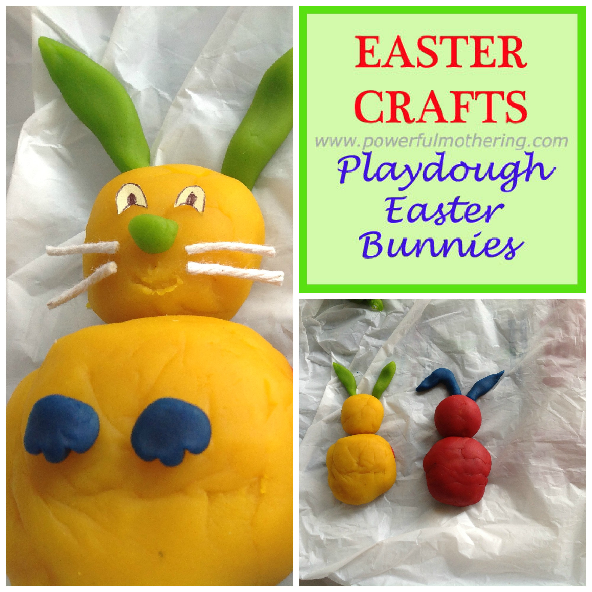 Easter Play Ideas
 Easter Bunnies Play Dough Crafts for Toddlers