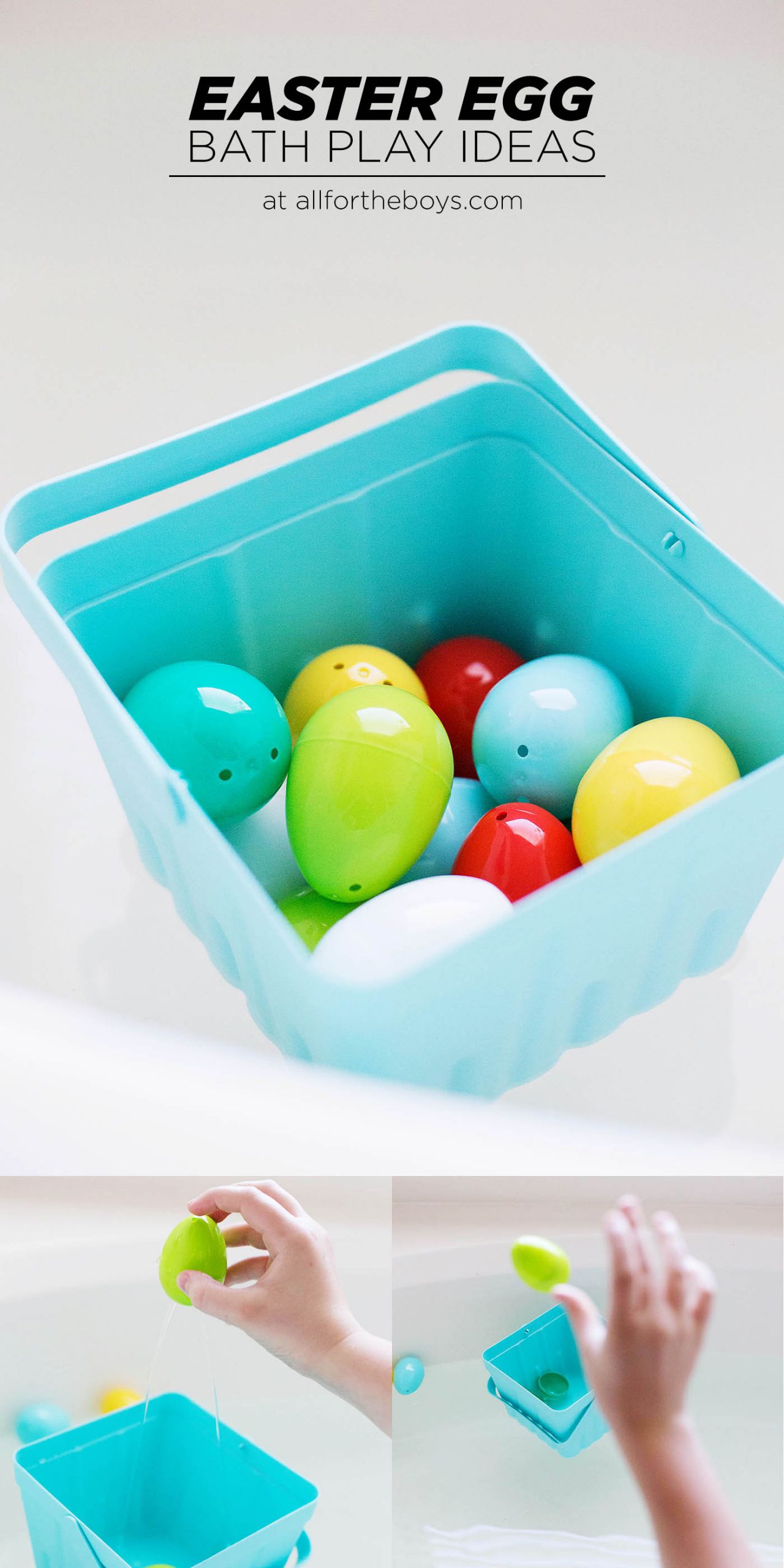 Easter Play Ideas
 Plastic Easter Egg Bath Play Ideas — All for the Boys