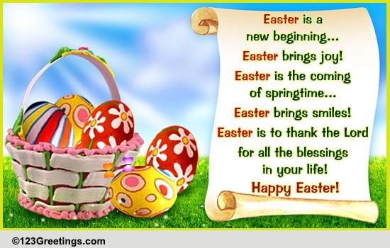 Easter Poems And Quotes
 A Beautiful Easter Poem Free Poems & Quotes eCards