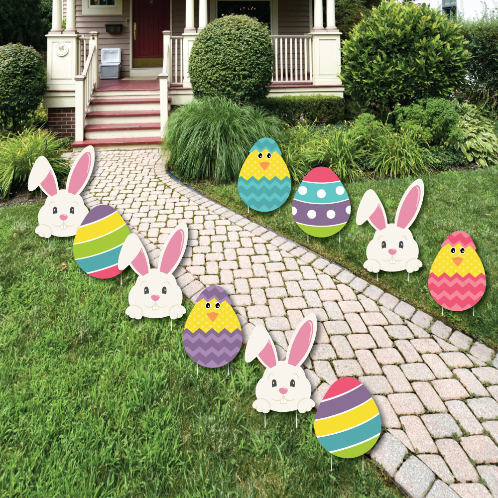 Easter Rabbit Decor
 Hippity Hoppity Easter Bunny & Egg Yard Decorations