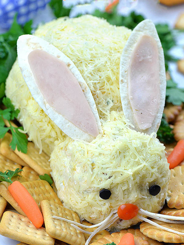 Fun Easter Appetizers
 Easter Bunny Cheese Ball Recipe