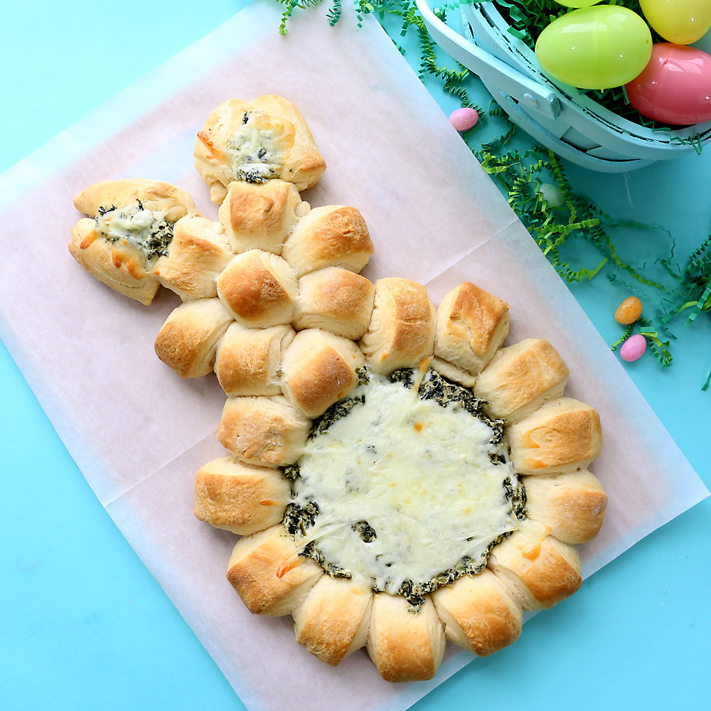 Fun Easter Appetizers
 Easter bunny spinach dip easy Easter appetizer It s