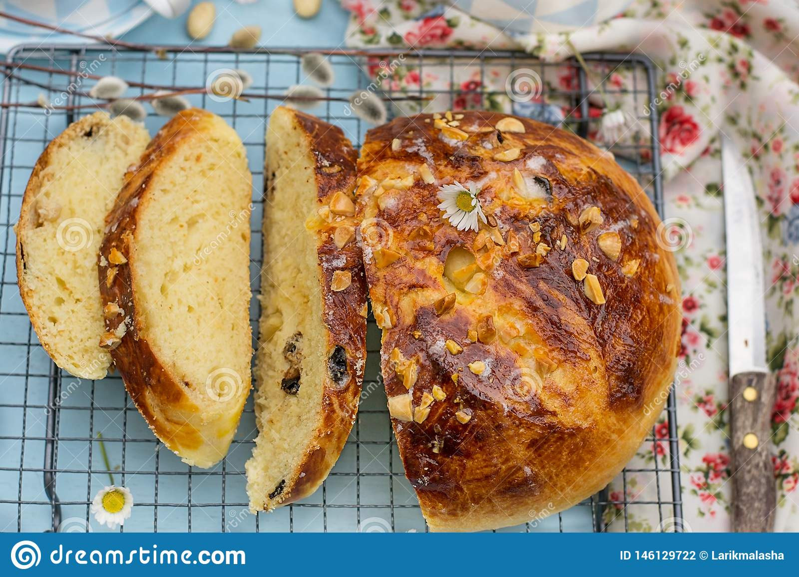 German Easter Bread
 German Sweet Easter Bread Osterbrot With Almonds And