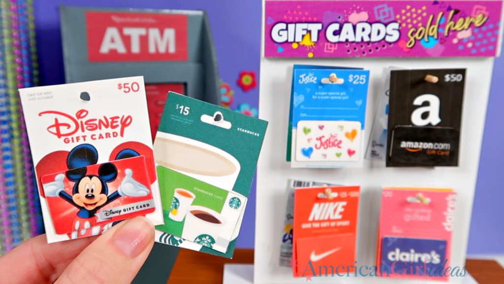 Gift Card Ideas For Girls
 DIY Doll Gift Cards & Display Stand with Printables