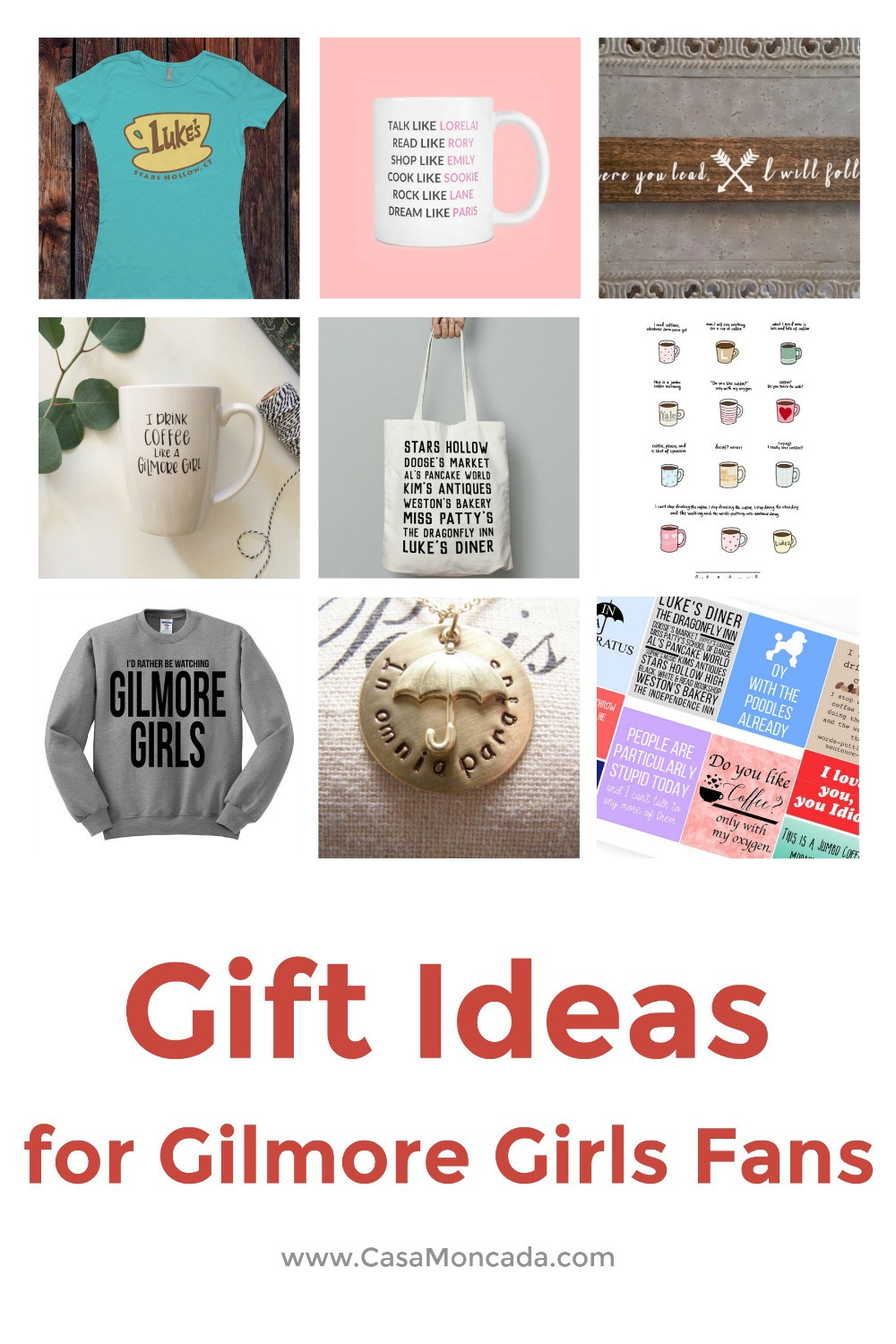 Gilmore Girls Gift Ideas
 Casa Moncada Gift Ideas for Gilmore Girls fans Casa