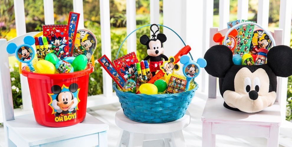 Mickey Mouse Easter Basket Ideas
 Mickey Mouse Build a Basket LOTS OF PARTY FAVORS