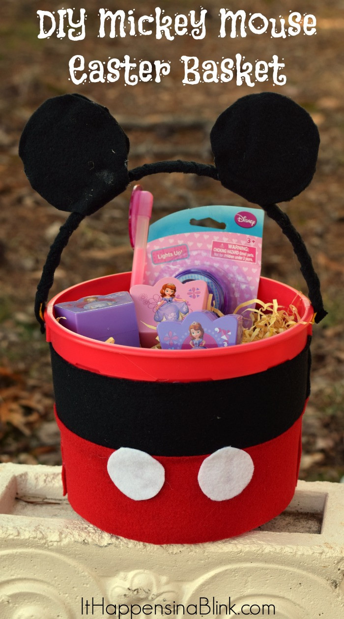 Mickey Mouse Easter Basket Ideas
 DIY Disney Easter Baskets