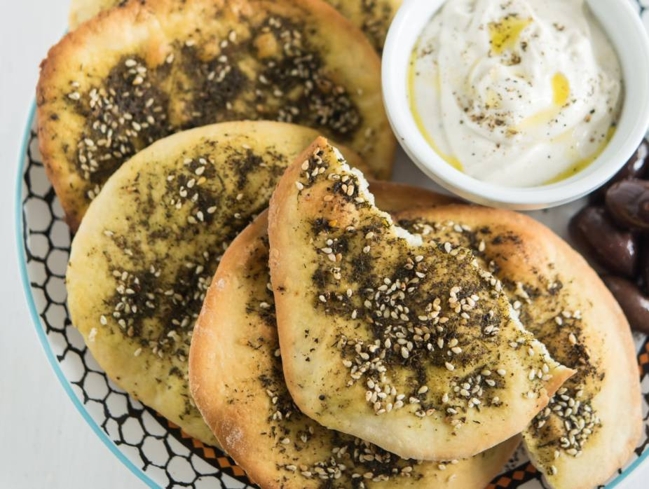 Middle Eastern Flat Bread Recipes
 Middle Eastern Za atar Bread Manaeesh