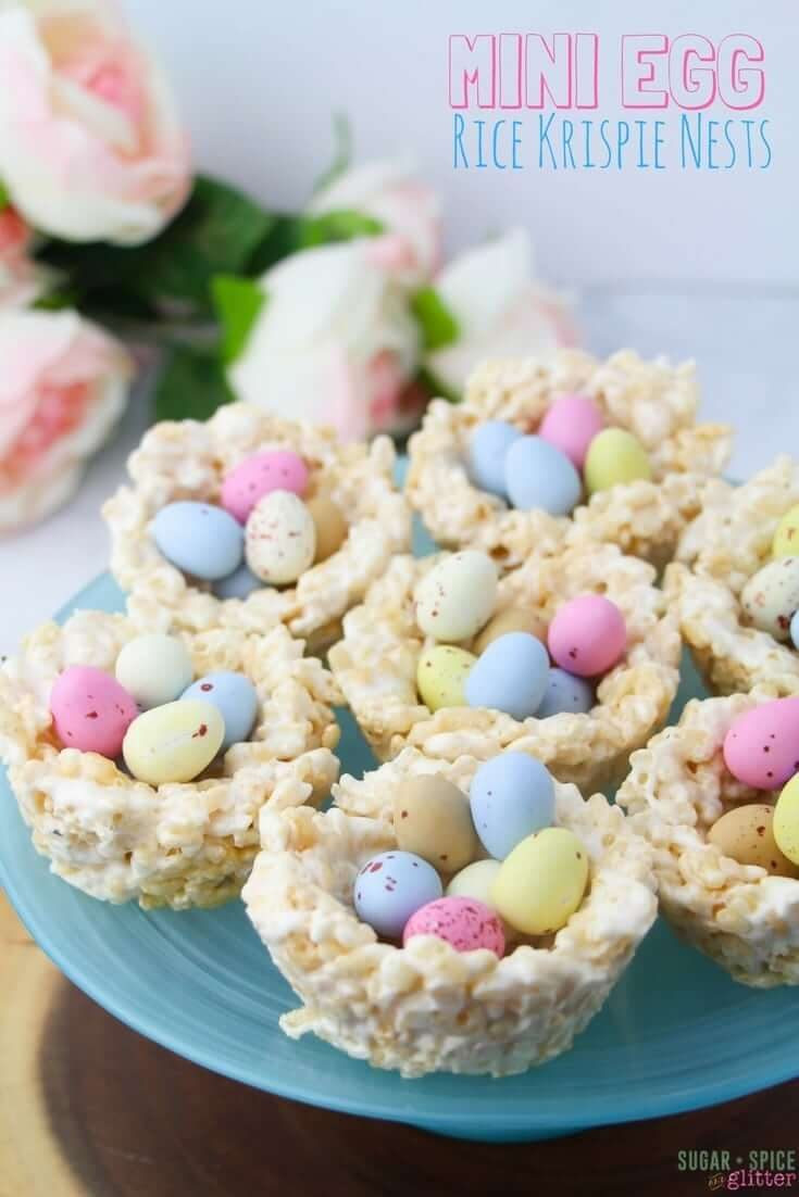 No Bake Easter Desserts
 No Bake Mini Egg Easter Nests with Video ⋆ Sugar Spice