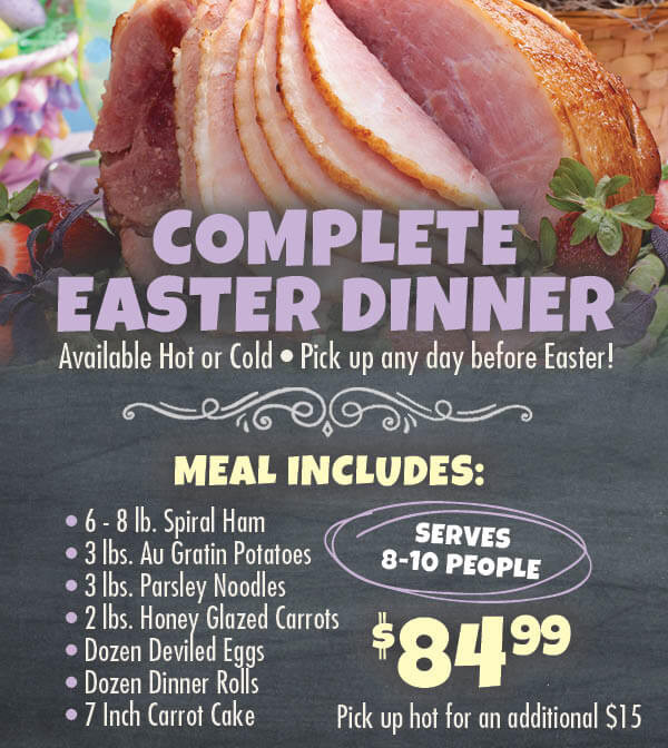 Order Easter Dinner
 Easter Dinner to Go Buehler s Fresh Foods