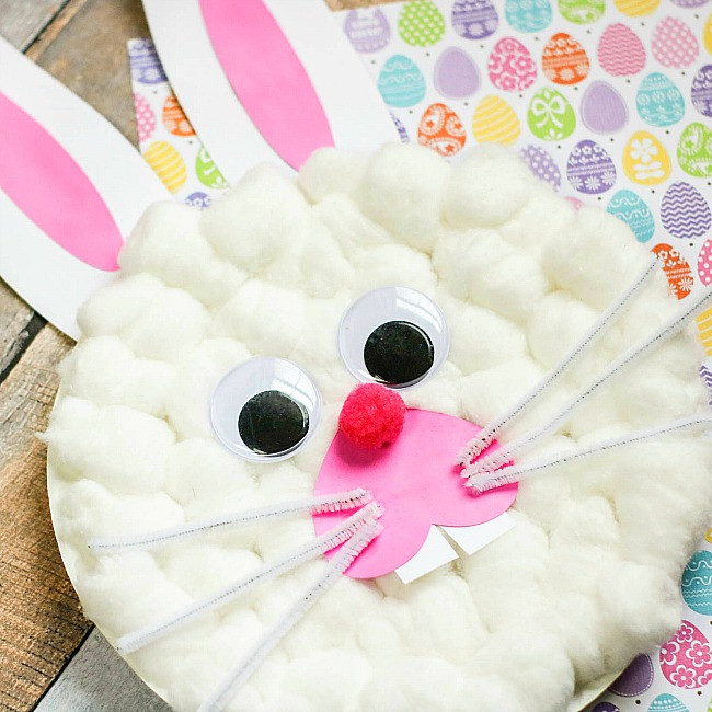 Paper Plate Easter Crafts
 Super Cute Bunny Rabbit Paper Plate Craft For Kids