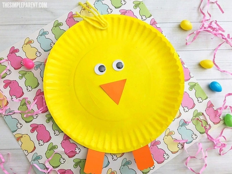 Paper Plate Easter Crafts
 Easy Chick Paper Plate Easter Craft for Kids to Make • The