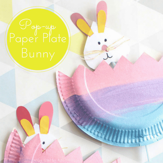 Paper Plate Easter Crafts
 Pop Up Paper Plate Bunny Arty Crafty Kids