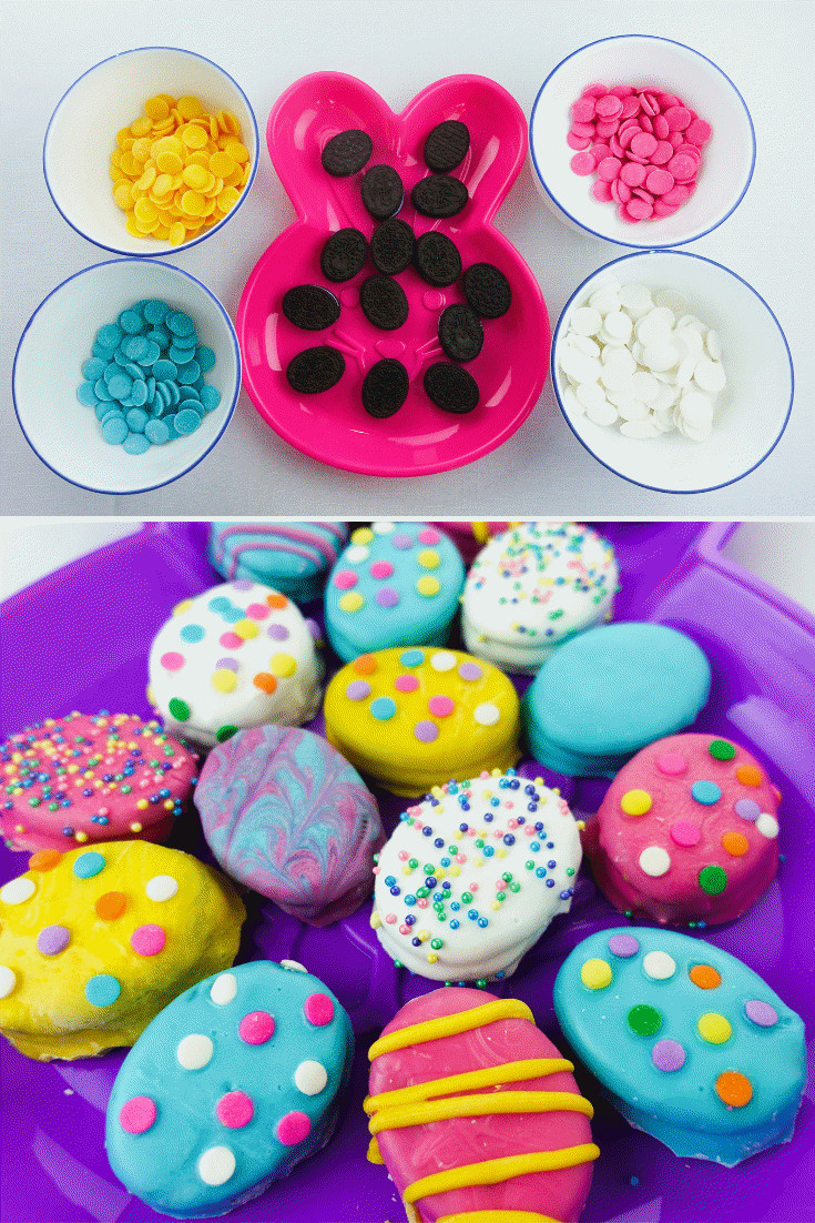 Quick And Easy Easter Desserts
 These chocolate covered Easter Egg Oreo Cookies are super