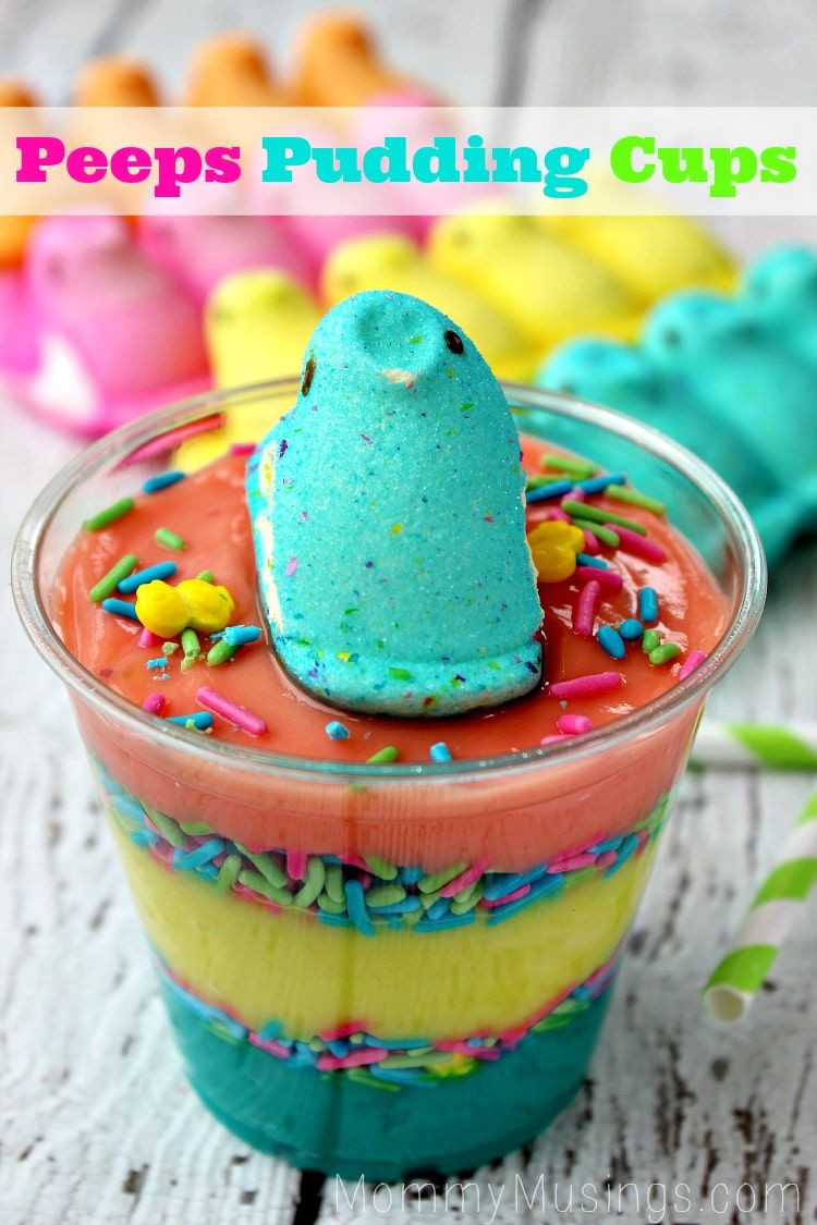 Quick And Easy Easter Desserts
 Peeps Pudding Cups Recipe A quick and easy Easter treat