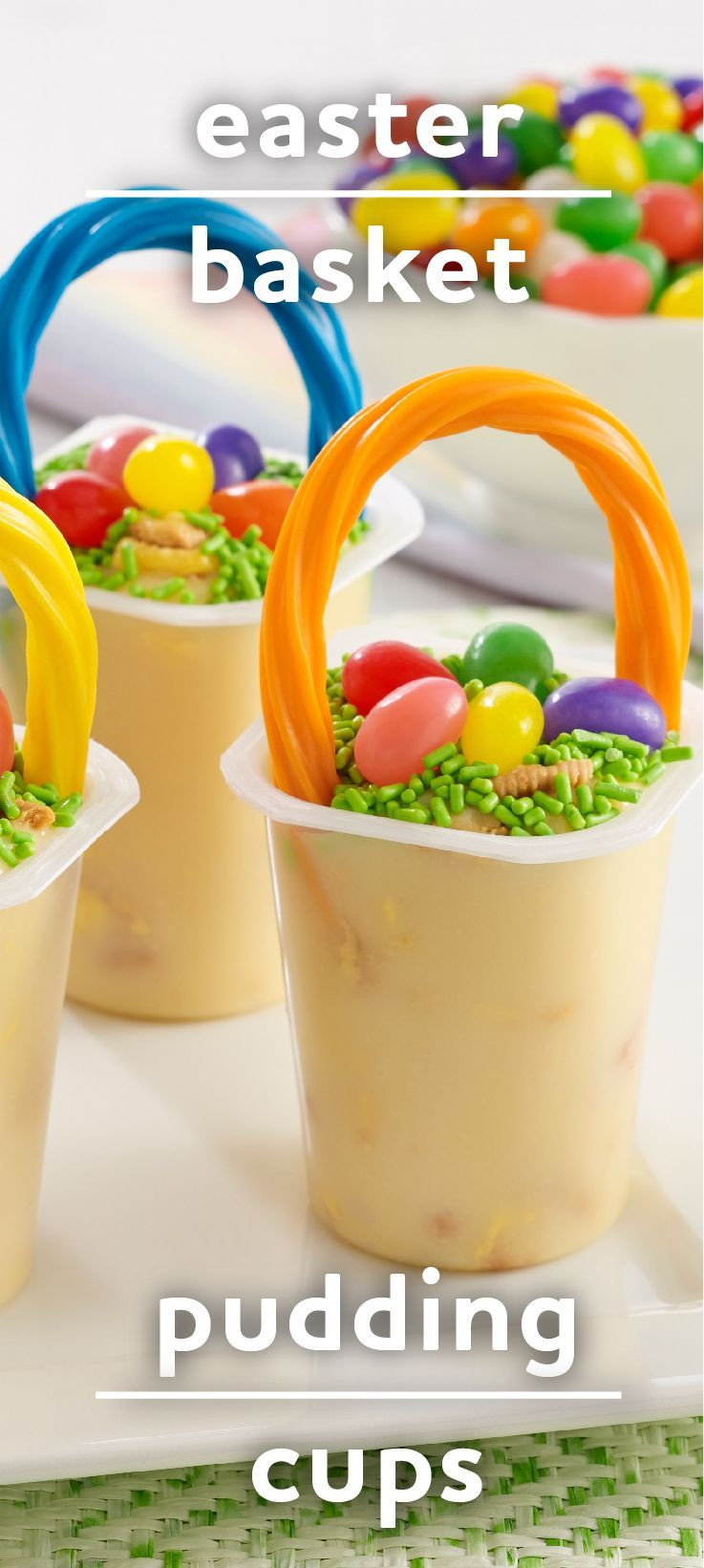 Quick And Easy Easter Desserts
 Easter Basket Pudding Cups Recipe