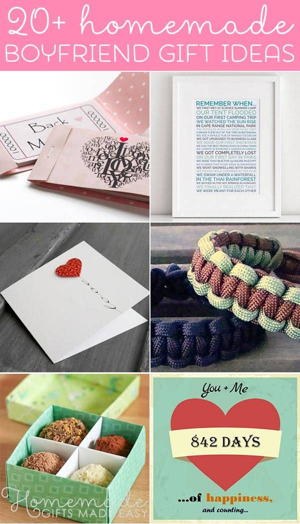Romantic Gift Ideas For Boyfriend
 Best Homemade Boyfriend Gift Ideas Romantic Cute and
