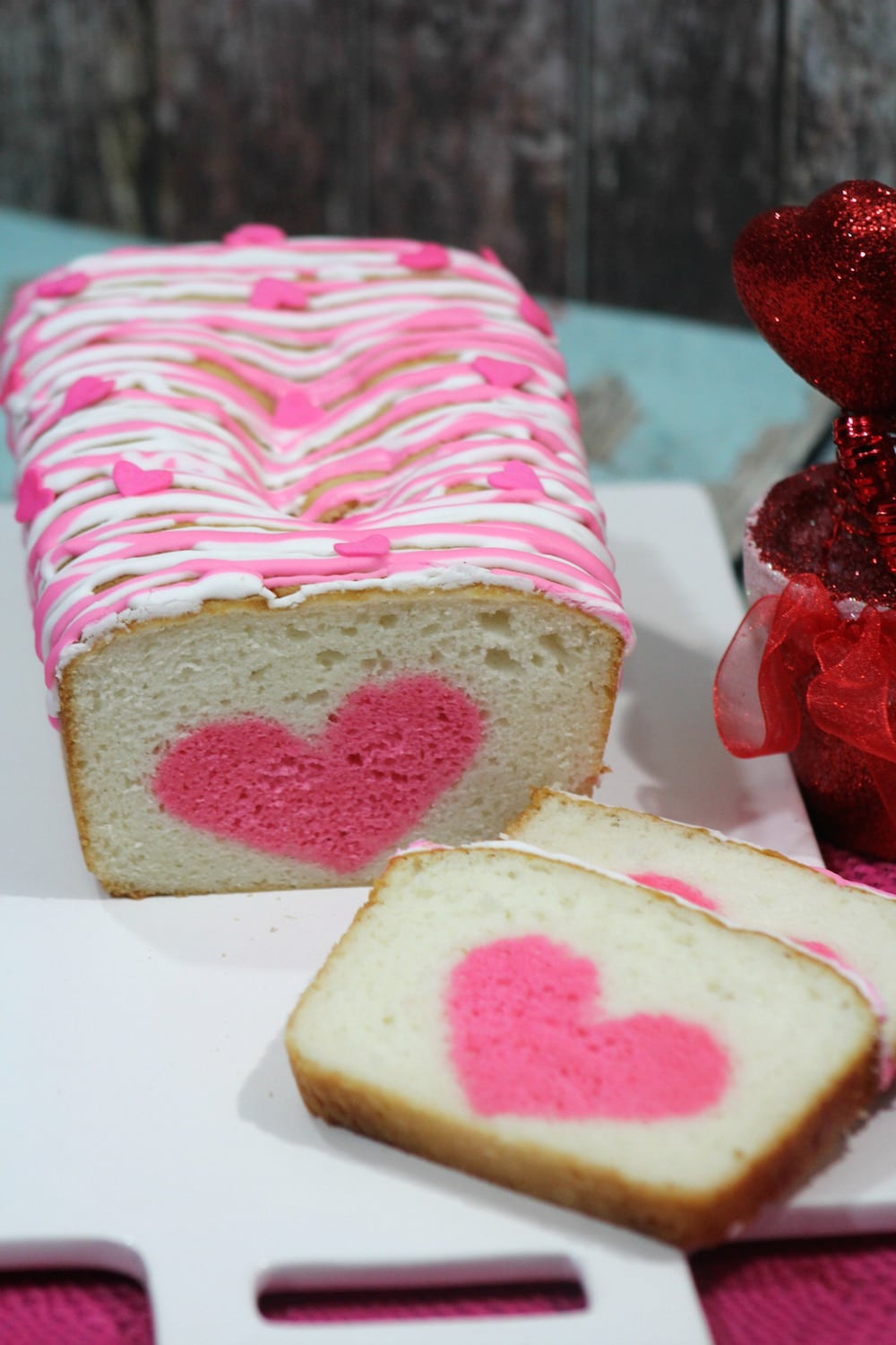 Valentines Day Cake Recipe
 Vanilla Strawberry Loaf Heart Cake Recipe Perfect For