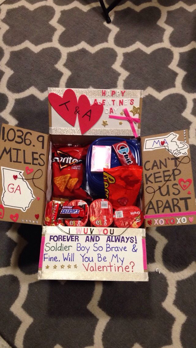 Valentines Day Gift Ideas For My Boyfriend
 Made this care package Valentine s t for my boyfriend