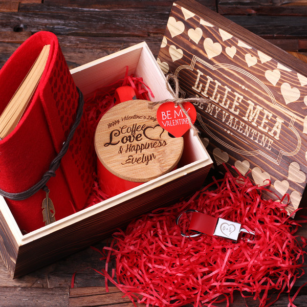 Valentines Day Gift Package
 Valentine s Day Deluxe Gift Set in Wood Gift Box