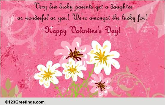 Valentines Day Quotes For Daughters
 Happy Valentine s Day Daughter Free Family eCards