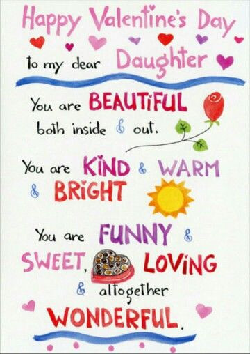 Valentines Day Quotes For Daughters
 Happy Valentine s Day to my daughter